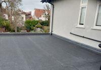 Completed flat roof 