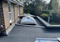 Completed flat roof 